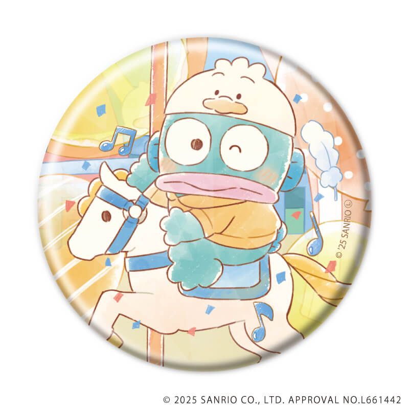 ホログラム缶バッジ(57mm)「はぴだんぶい」06/コンプリートBOX(全6種)(グラフアートイラスト)