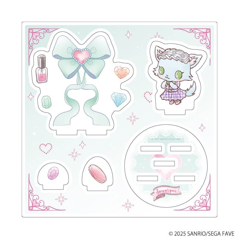 アクリルスタンドプレート 「ジュエルペット」05/ミルキィ(グラフアートイラスト)