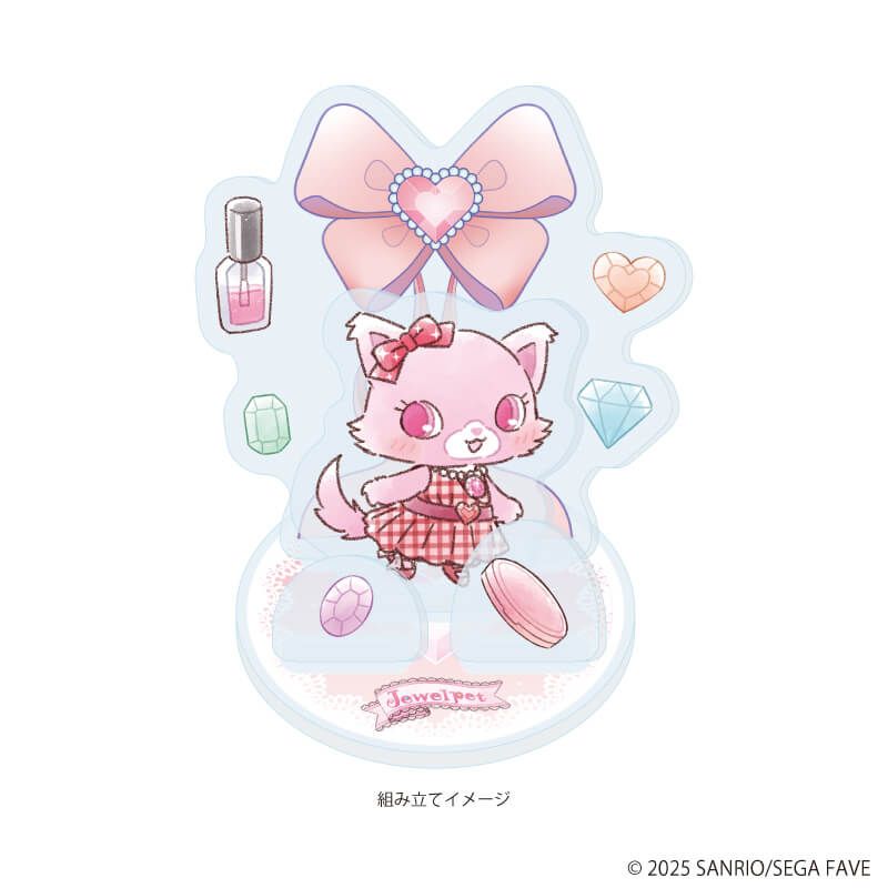 アクリルスタンドプレート 「ジュエルペット」03/ガーネット(グラフアートイラスト)