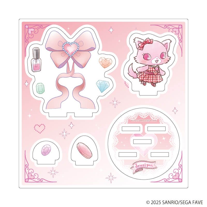 アクリルスタンドプレート 「ジュエルペット」03/ガーネット(グラフアートイラスト)