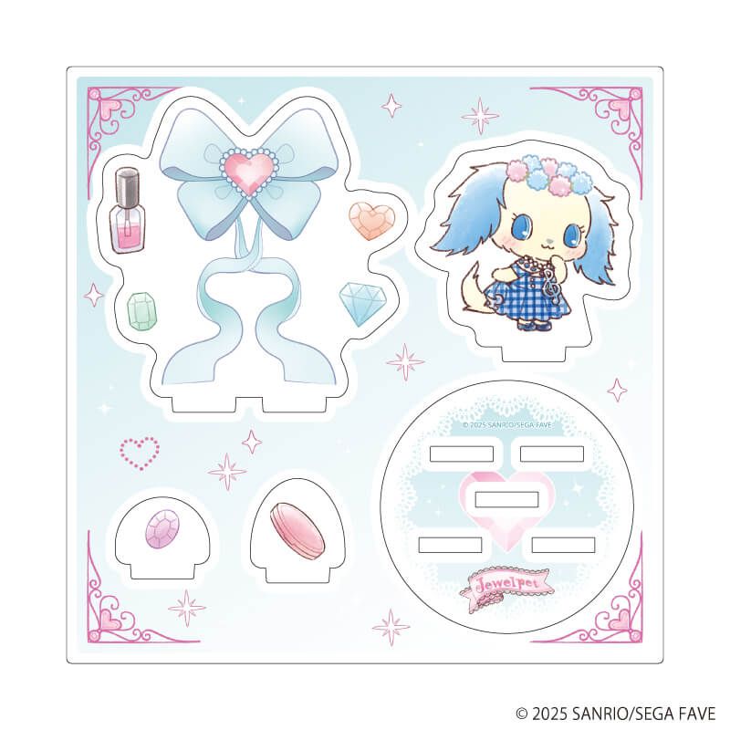 アクリルスタンドプレート 「ジュエルペット」02/サフィー(グラフアートイラスト)