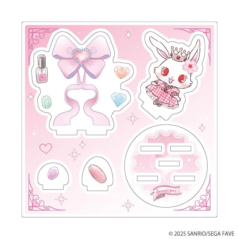 アクリルスタンドプレート 「ジュエルペット」01/ルビー(グラフアートイラスト)