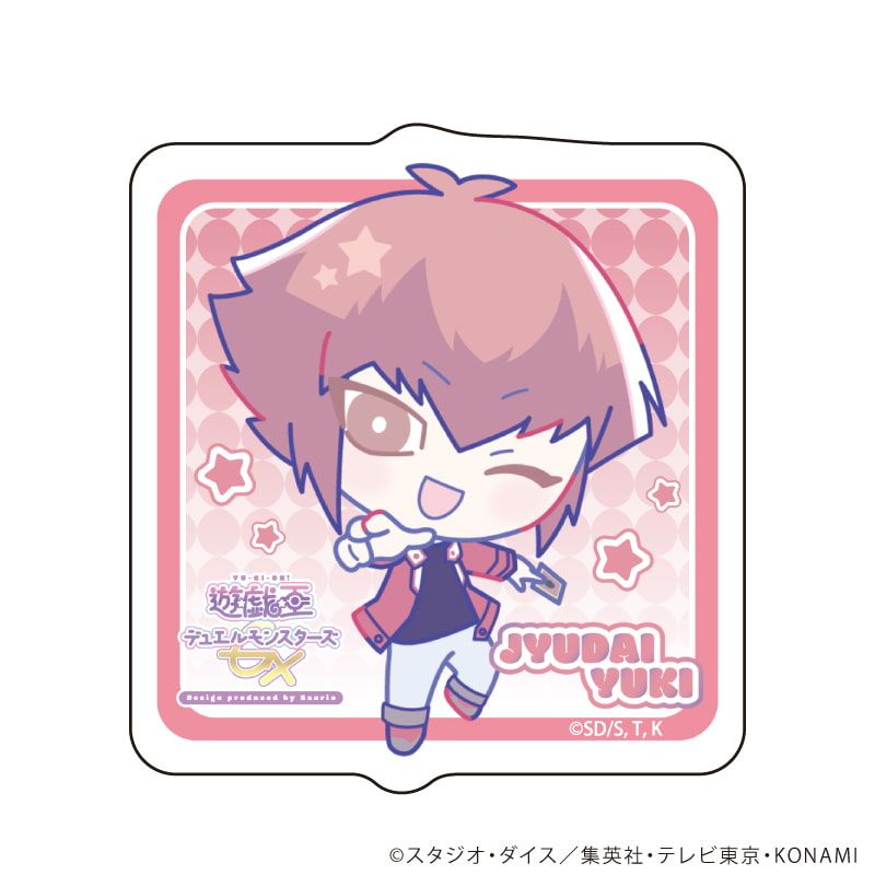 ダイカットスマホステッカー「遊☆戯☆王デュエルモンスターズGX Design produced by Sanrio」01/遊城十代(コラボイラスト)