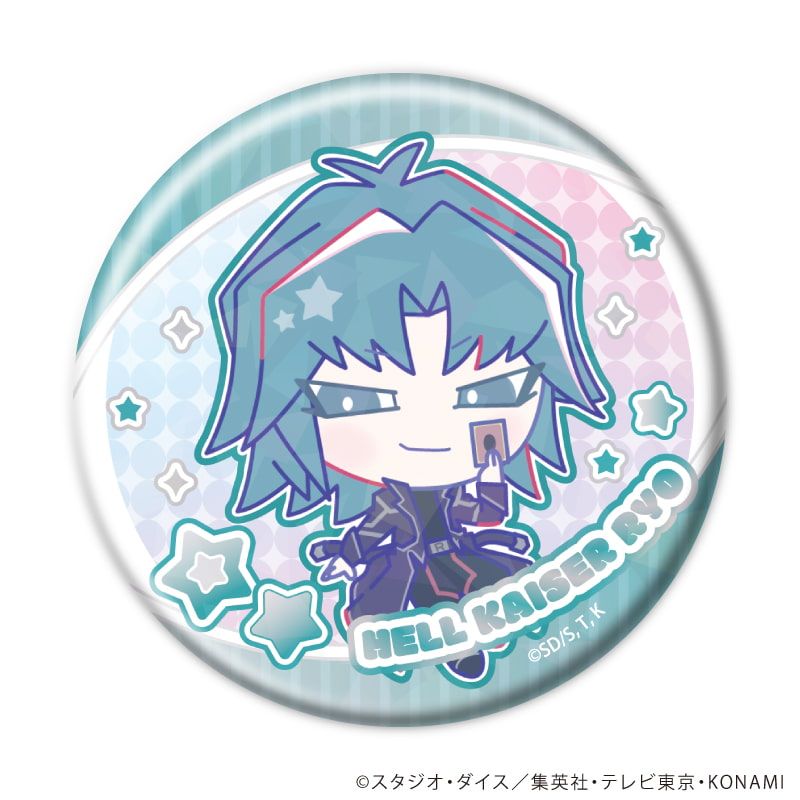 ホログラム缶バッジ(65mm)「遊☆戯☆王デュエルモンスターズGX Design produced by Sanrio」01/コンプリートセット(全6種)(コラボイラスト)