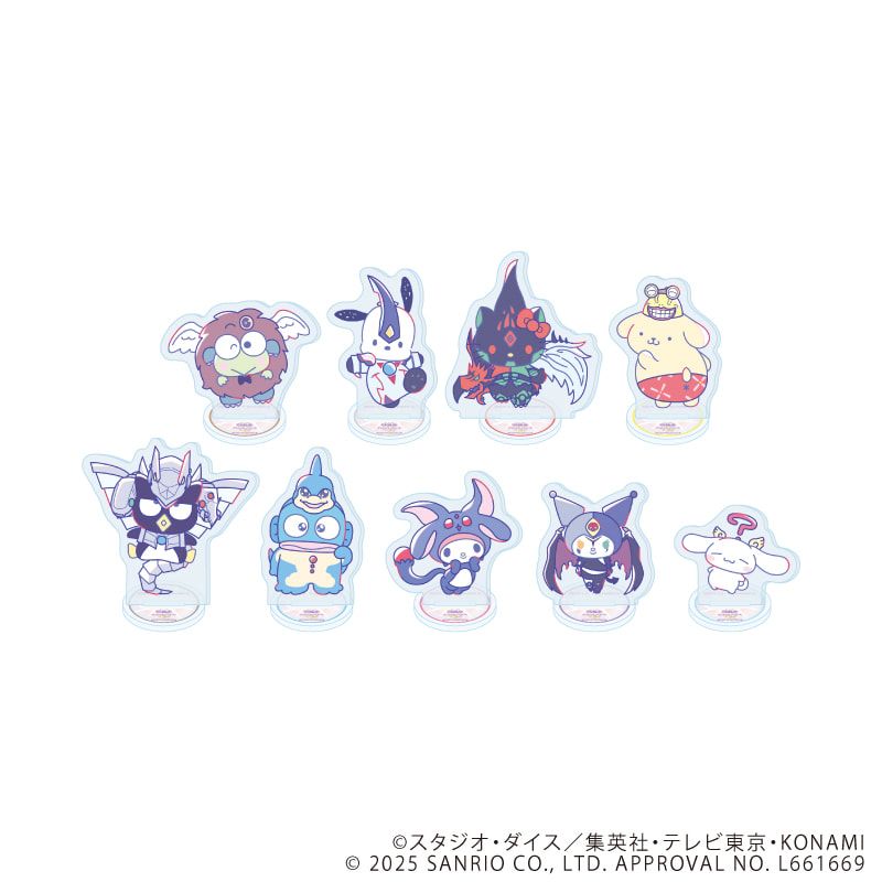 アクリルぷちスタンド「遊☆戯☆王デュエルモンスターズGX×サンリオキャラクターズ」01/コンプリートセット(全9種)(コラボイラスト)