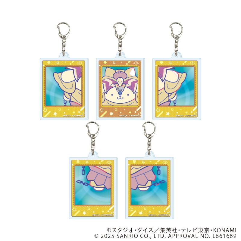 アクリルキーホルダー「遊☆戯☆王デュエルモンスターズ×サンリオキャラクターズ」01/コンプリートセット(全5種)(コラボイラスト)