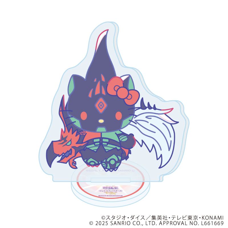 アクリルぷちスタンド「遊☆戯☆王デュエルモンスターズGX×サンリオキャラクターズ」01/ブラインド(9種)(コラボイラスト)