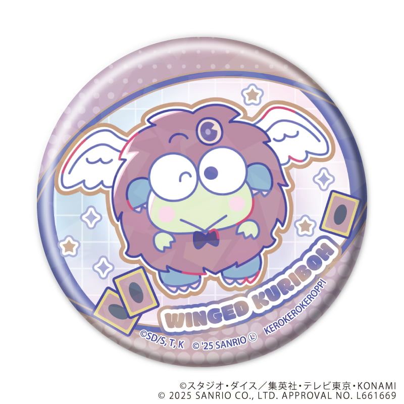 ホログラム缶バッジ(65mm)「遊☆戯☆王デュエルモンスターズGX×サンリオキャラクターズ」01/ブラインド(9種)(コラボイラスト)