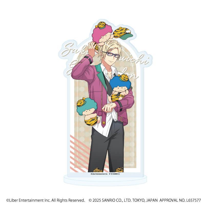 アクリルスタンド「A3!×Sanrio characters」43/古市 左京×ゴロピカドン(等身イラスト)