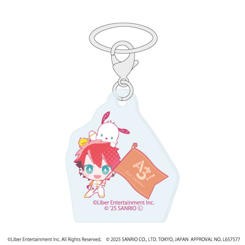 めじるしチャーム「A3!×Sanrio characters」02/A＆W ブラインド(12種)(ミニキャライラスト)