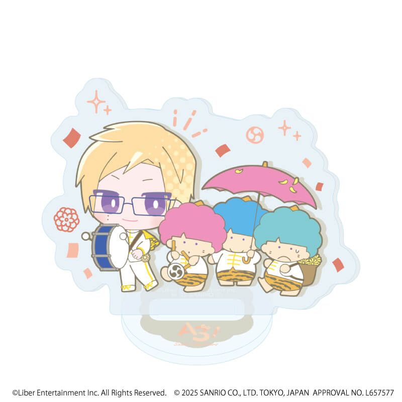 アクリルぷちスタンド「A3!×Sanrio characters」06/A＆W ブラインド(12種)(ミニキャライラスト)