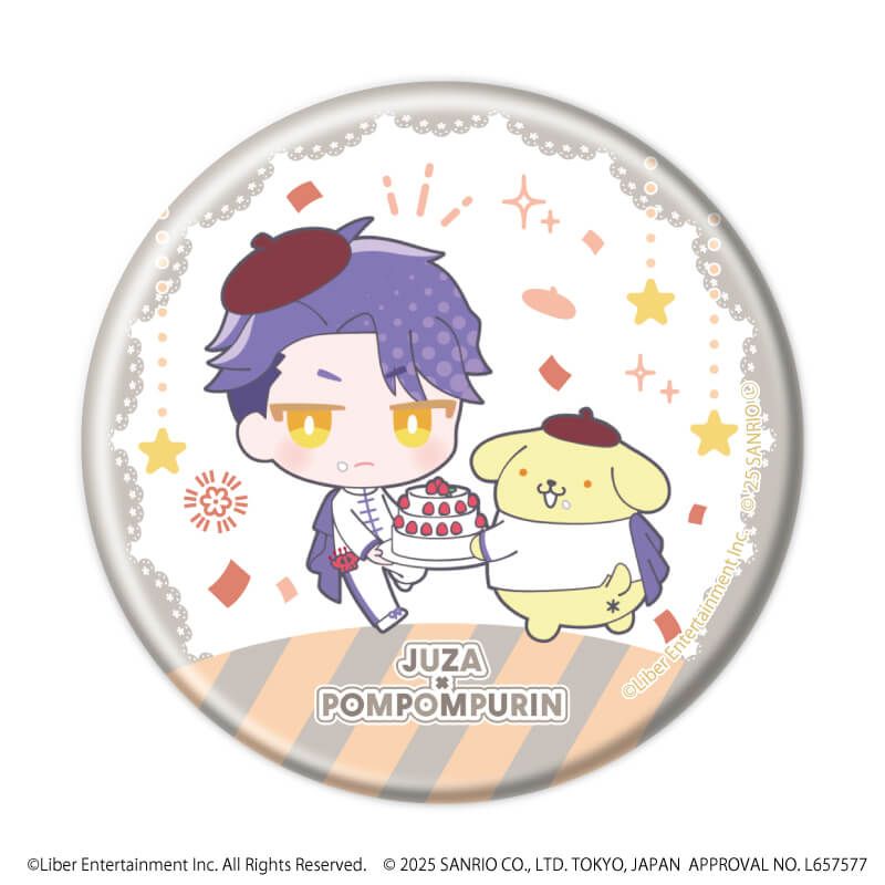 缶バッジ「A3!×Sanrio characters」08/A＆W ブラインド(12種)(ミニキャライラスト)