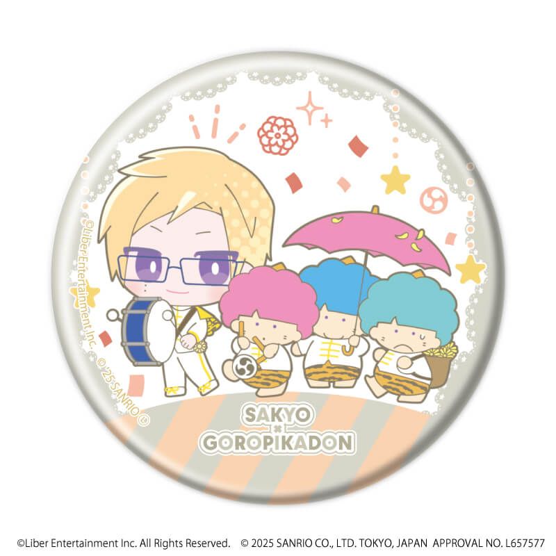 缶バッジ「A3!×Sanrio characters」08/A＆W ブラインド(12種)(ミニキャライラスト)
