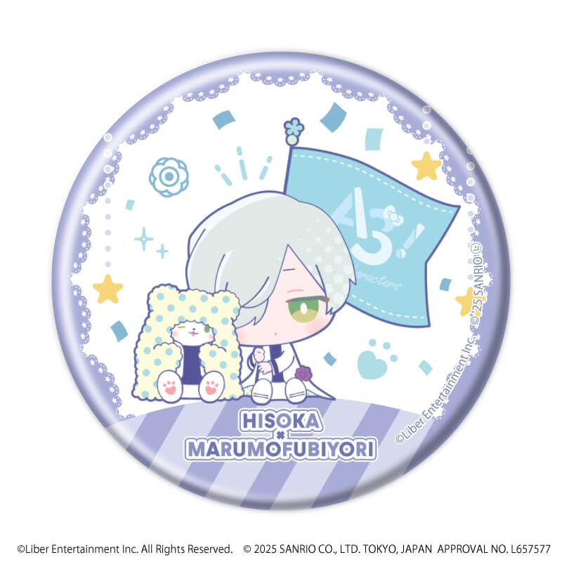 缶バッジ「A3!×Sanrio characters」08/A＆W ブラインド(12種)(ミニキャライラスト)