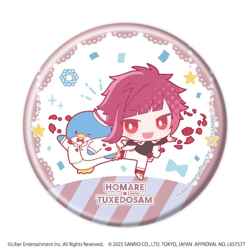 缶バッジ「A3!×Sanrio characters」08/A＆W ブラインド(12種)(ミニキャライラスト)
