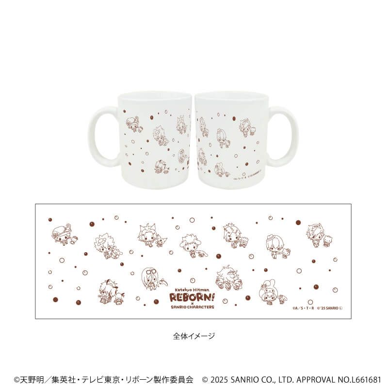 感温マグカップ「家庭教師ヒットマンREBORN!×SANRIO CHARACTERS」01/集合デザイン(コラボイラスト)