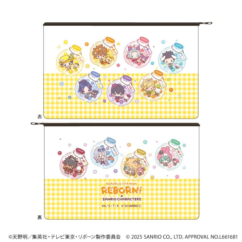 キャラポーチ「家庭教師ヒットマンREBORN!×SANRIO CHARACTERS」01/集合デザイン(コラボイラスト)