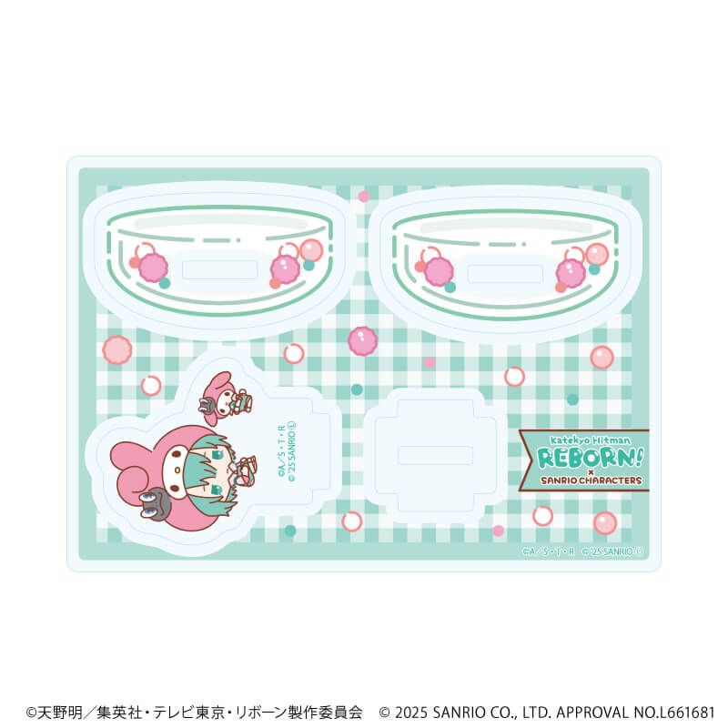 ゆらゆらアクリルスタンド「家庭教師ヒットマンREBORN!×SANRIO CHARACTERS」11/フラン×マイメロディ(コラボイラスト)