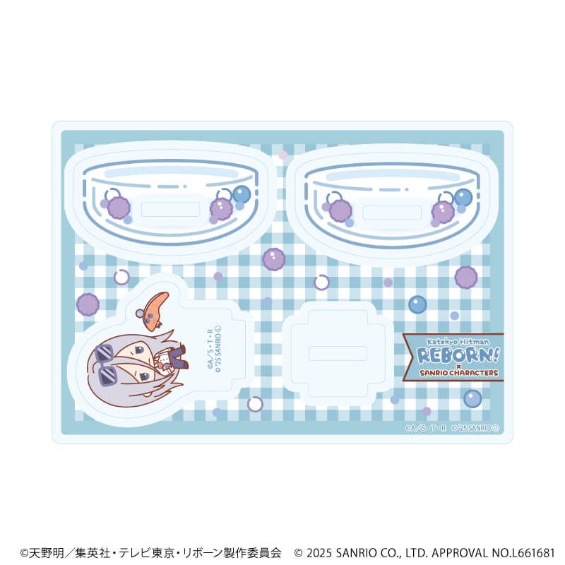ゆらゆらアクリルスタンド「家庭教師ヒットマンREBORN!×SANRIO CHARACTERS」09/スクアーロ×KIRIMIちゃん.(コラボイラスト)