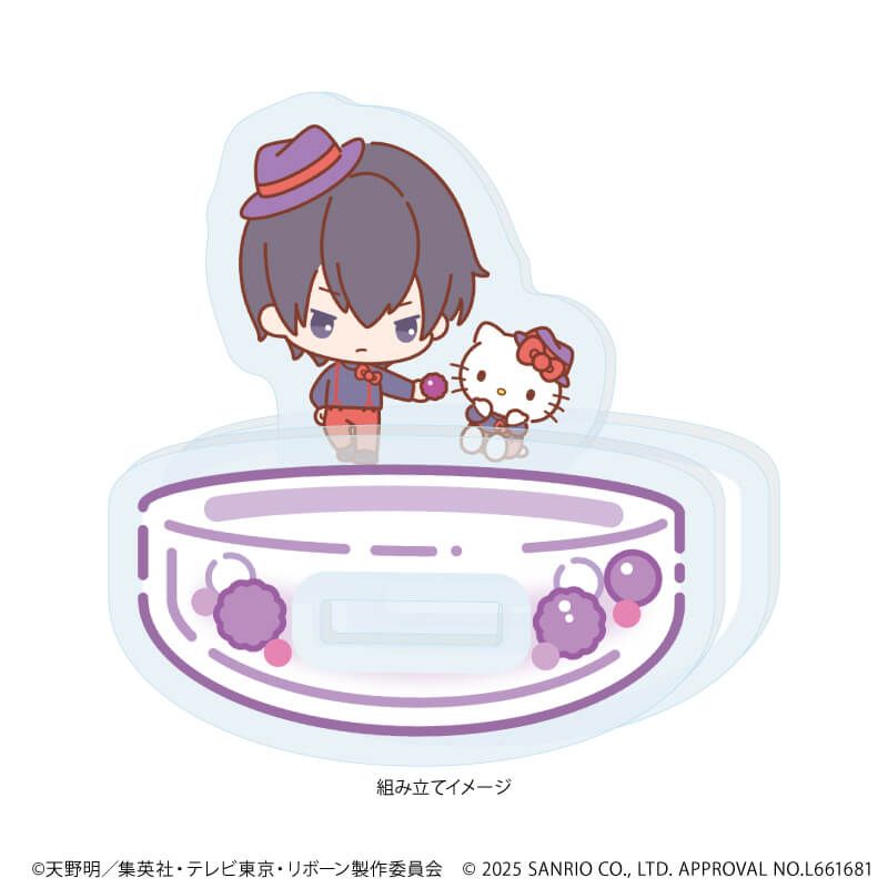 ゆらゆらアクリルスタンド「家庭教師ヒットマンREBORN!×SANRIO CHARACTERS」05/雲雀恭弥×ハローキティ(コラボイラスト)
