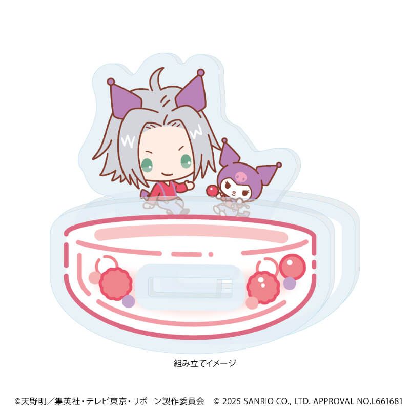 ゆらゆらアクリルスタンド「家庭教師ヒットマンREBORN!×SANRIO CHARACTERS」03/獄寺隼人×クロミ(コラボイラスト)