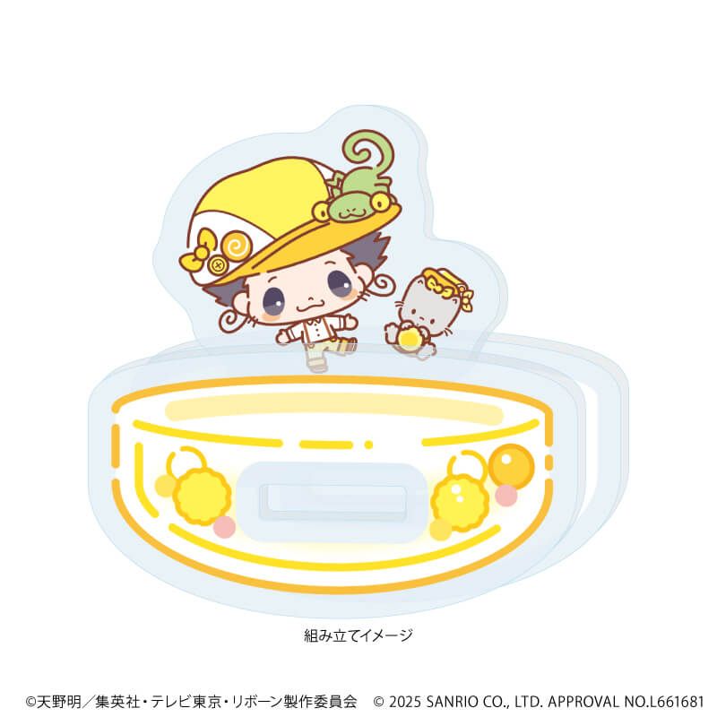 ゆらゆらアクリルスタンド「家庭教師ヒットマンREBORN!×SANRIO CHARACTERS」01/リボーン×ニャニィニュニェニョン(コラボイラスト)