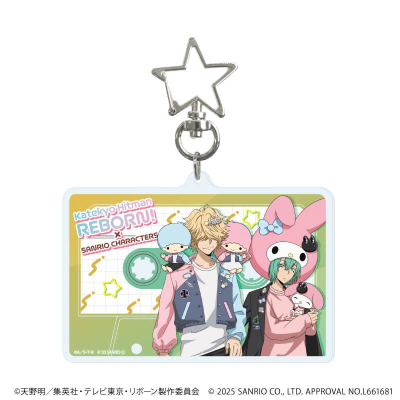 星型ナスカン付きデカアクリルキーホルダー「家庭教師ヒットマンREBORN!×SANRIO CHARACTERS」05/Ever.(コラボイラスト)
