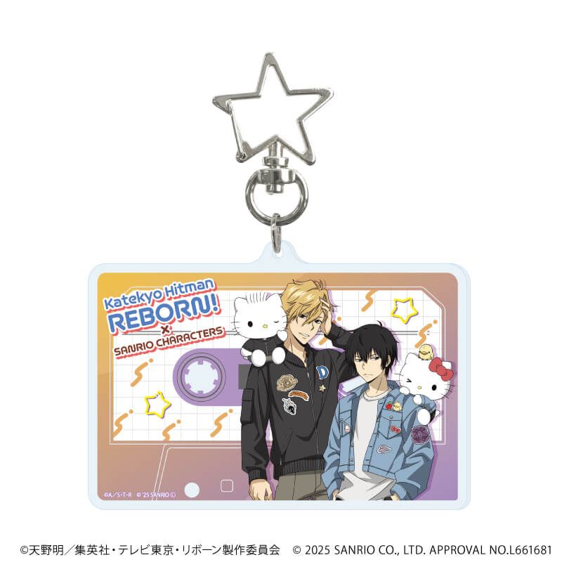 星型ナスカン付きデカアクリルキーホルダー「家庭教師ヒットマンREBORN!×SANRIO CHARACTERS」03/Cver.(コラボイラスト)