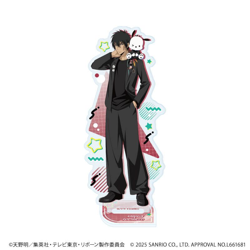 アクリルスタンド「家庭教師ヒットマンREBORN!×SANRIO CHARACTERS」46/XANXUS×ポチャッコ(コラボイラスト)