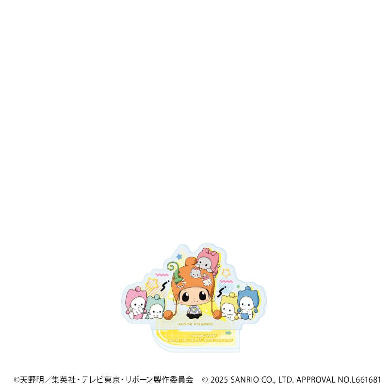 アクリルぷちスタンド「家庭教師ヒットマンREBORN!×SANRIO CHARACTERS」05/リボーン×ニャニィニュニェニョン(コラボイラスト)