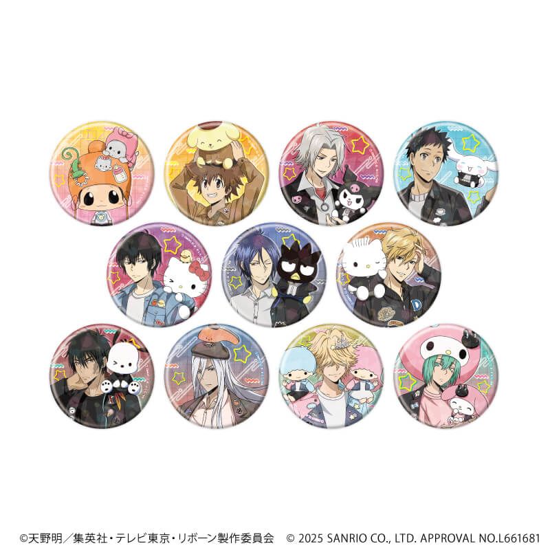 ホログラム缶バッジ(57mm)「家庭教師ヒットマンREBORN!×SANRIO CHARACTERS」01/コンプリートセット(全11種)(コラボイラスト)