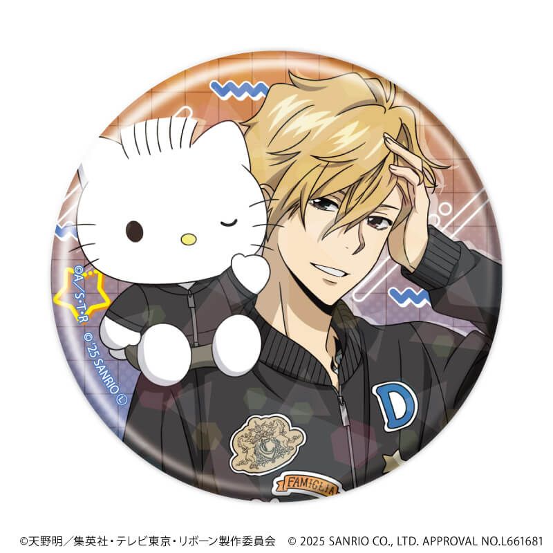 ホログラム缶バッジ(57mm)「家庭教師ヒットマンREBORN!×SANRIO CHARACTERS」01/コンプリートセット(全11種)(コラボイラスト)