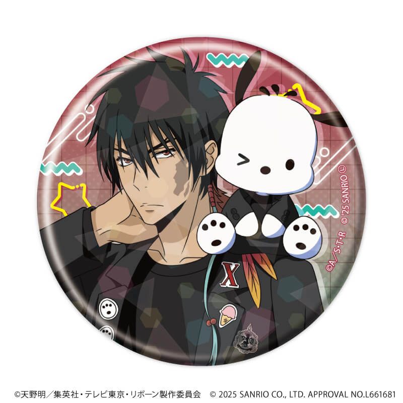ホログラム缶バッジ(57mm)「家庭教師ヒットマンREBORN!×SANRIO CHARACTERS」01/コンプリートセット(全11種)(コラボイラスト)