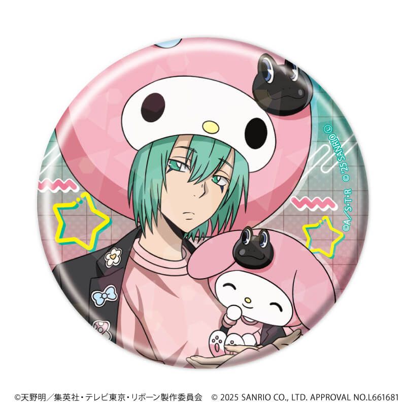 ホログラム缶バッジ(57mm)「家庭教師ヒットマンREBORN!×SANRIO CHARACTERS」01/コンプリートセット(全11種)(コラボイラスト)