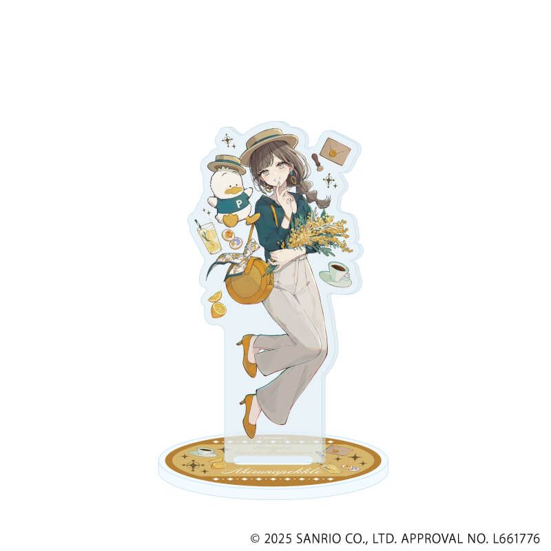 アクリルスタンド「赤倉×サンリオキャラクターズ」47/あひるのペックル(コラボイラスト)