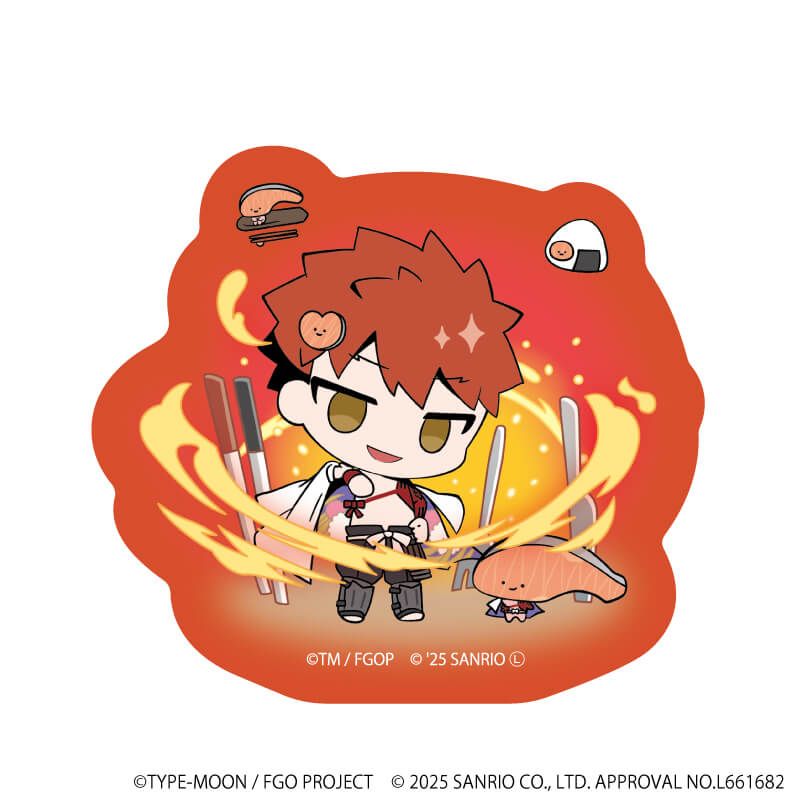 ダイカットスマホステッカー「Fate/Grand Order×サンリオキャラクターズ」25/千子村正×KIRIMIちゃん.(コラボイラスト)