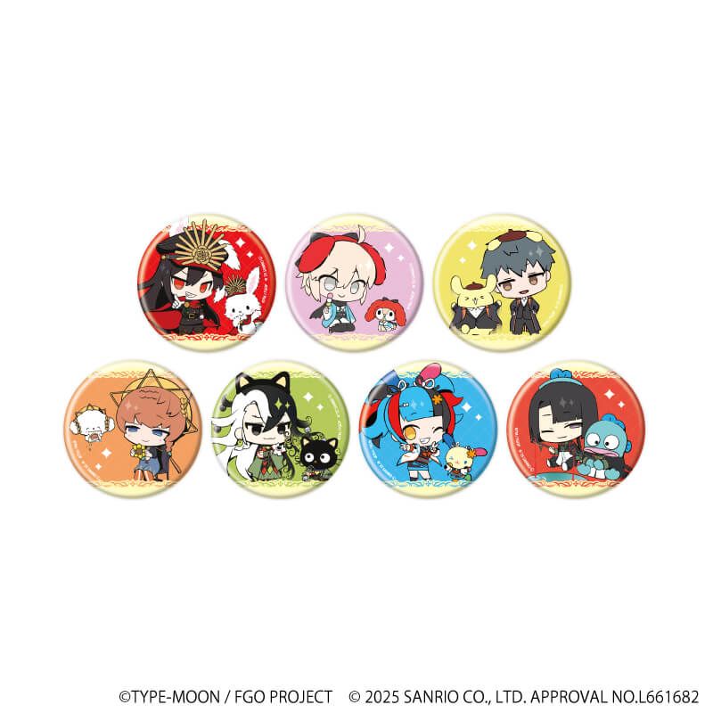 缶バッジ「Fate/Grand Order×サンリオキャラクターズ」04/コンプリートセット(全7種)(コラボイラスト)