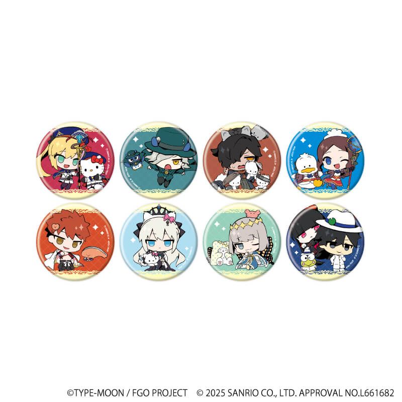 缶バッジ「Fate/Grand Order×サンリオキャラクターズ」03/コンプリートセット(全8種)(コラボイラスト)