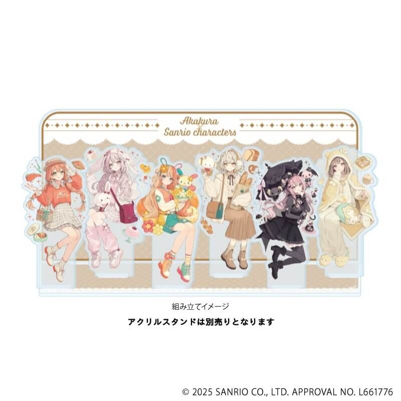 プレミアム アクリルジオラマプレート「赤倉×サンリオキャラクターズ」01/ロゴデザイン(コラボイラスト)