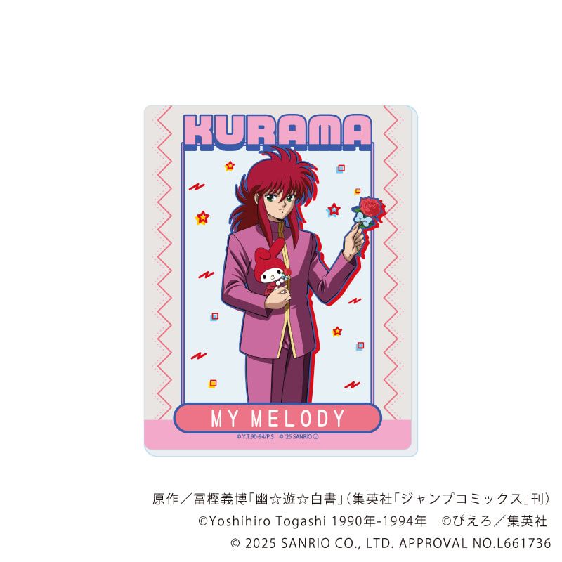 アクリルカード「幽☆遊☆白書×サンリオキャラクターズ」01/コンプリートセット(全6種)(コラボイラスト)