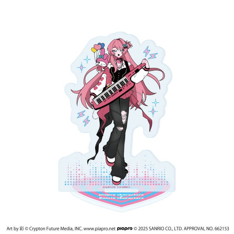 アクリルスタンド「ピアプロキャラクターズ×サンリオキャラクターズ」04/巡音ルカ×マイメロディ(コラボイラスト)
