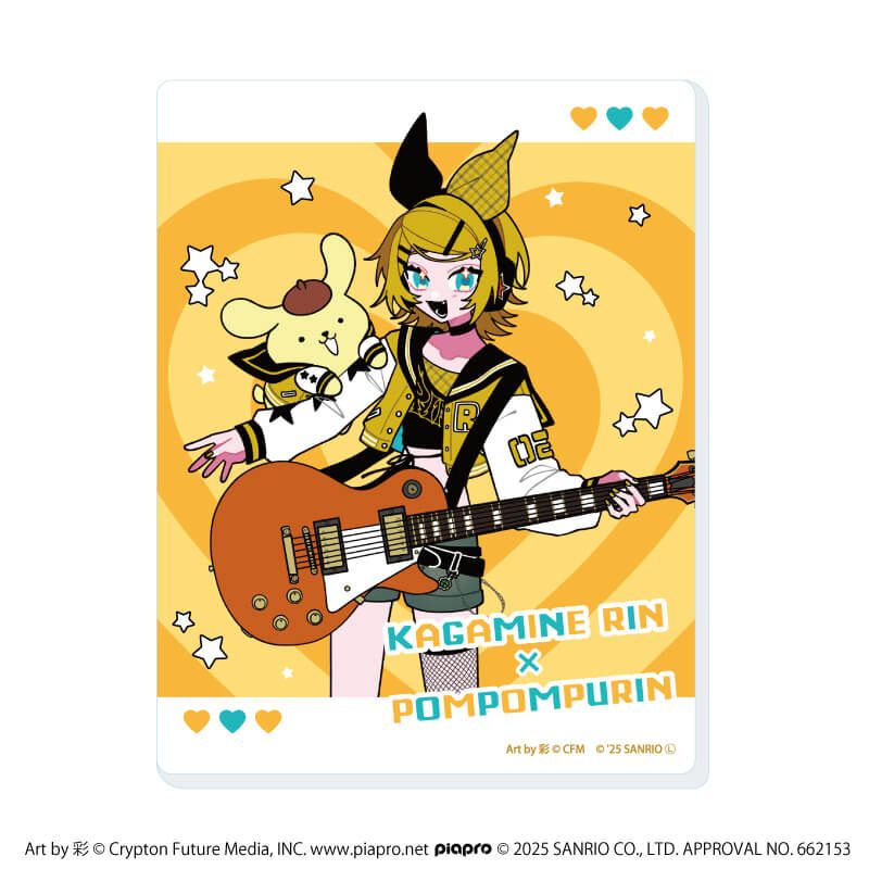 アクリルカード「ピアプロキャラクターズ×サンリオキャラクターズ」01/コンプリートセット(全6種)(コラボイラスト)