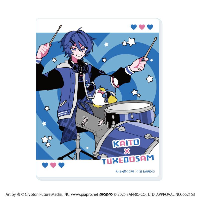 アクリルカード「ピアプロキャラクターズ×サンリオキャラクターズ」01/コンプリートセット(全6種)(コラボイラスト)