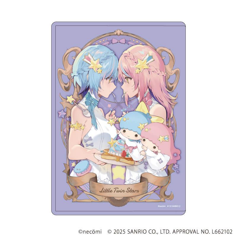 キャラクリアケース「necomi×サンリオキャラクターズ」06/リトルツインスターズ(コラボイラスト)