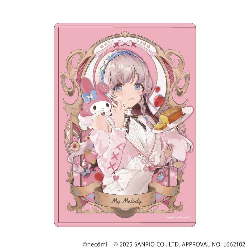 キャラクリアケース「necomi×サンリオキャラクターズ」05/マイメロディ(コラボイラスト)