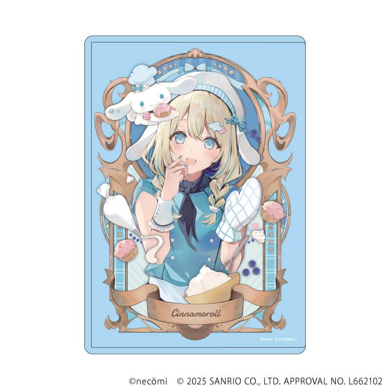 キャラクリアケース「necomi×サンリオキャラクターズ」02/シナモロール(コラボイラスト)