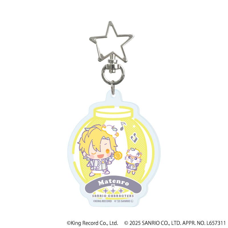 星型ナスカンアクリルキーホルダー「ヒプノシスマイク SANRIO NAKAYOKU EDIT」02/コンプリートBOX(全9種)