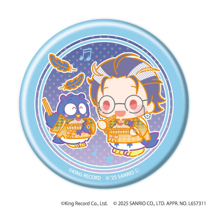 マット加工缶バッジ「ヒプノシスマイク SANRIO NAKAYOKU EDIT」02/コンプリートBOX(全9種)