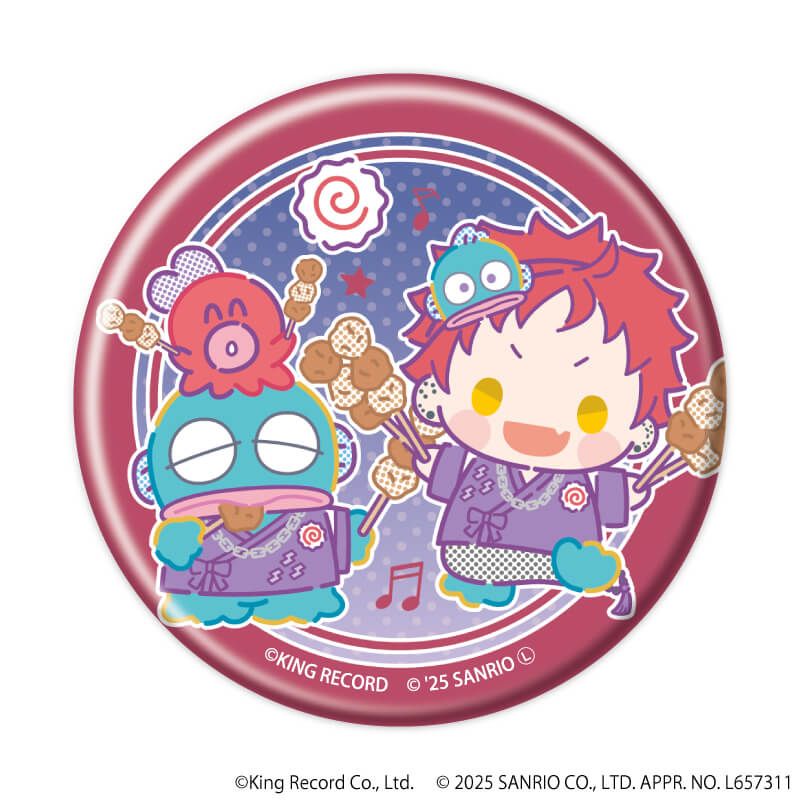 マット加工缶バッジ「ヒプノシスマイク SANRIO NAKAYOKU EDIT」02/コンプリートBOX(全9種)