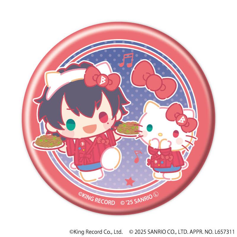 マット加工缶バッジ「ヒプノシスマイク SANRIO NAKAYOKU EDIT」01/コンプリートBOX(全9種)